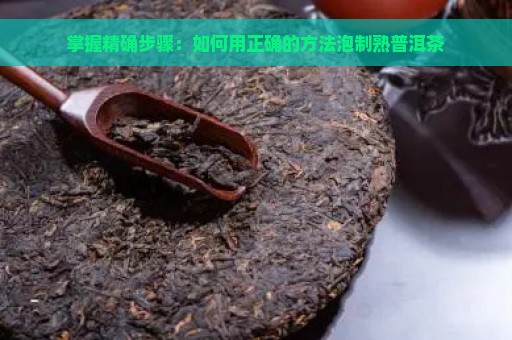 掌握精确步骤：如何用正确的方法泡制熟普洱茶