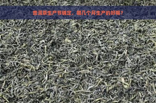 普洱茶生产节确定，哪几个月生产的好喝？