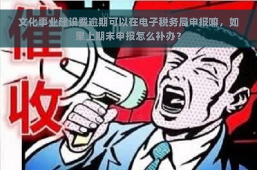 文化事业建设费逾期可以在电子税务局申报嘛，如果上期未申报怎么补办？