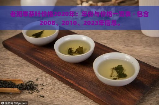 老班章茶叶价格2020年：年份与价格一览表 - 包含2008、2010、2023年信息。