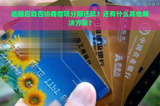 逾期后能否协商借呗分期还款？还有什么其他解决方案？