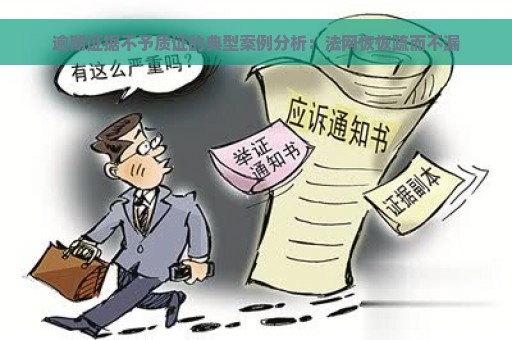 逾期证据不予质证的典型案例分析：法网恢恢疏而不漏