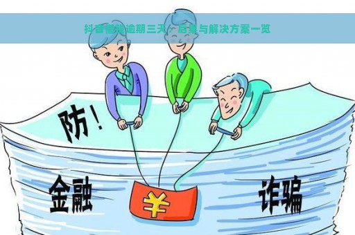 抖音借钱逾期三天：后果与解决方案一览