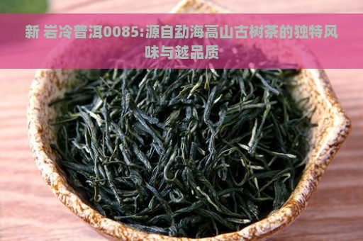 新 岩冷普洱0085:源自勐海高山古树茶的独特风味与越品质