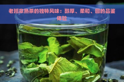 老班章熟茶的独特风味：醇厚、柔和、回的品鉴体验