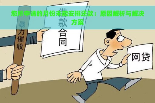 您所申请的月份未能安排还款：原因解析与解决方案