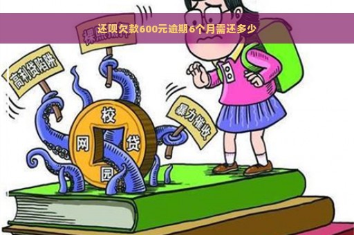 还呗欠款600元逾期6个月需还多少