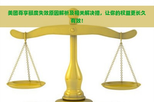 美团尊享额度失效原因解析及相关解决措，让你的权益更长久有效！