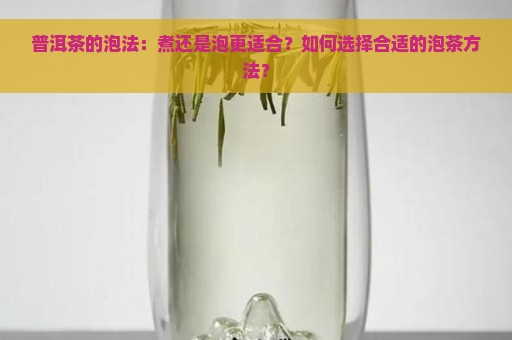 普洱茶的泡法：煮还是泡更适合？如何选择合适的泡茶方法？