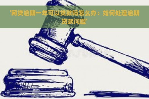 '网贷逾期一年可以贷款吗怎么办：如何处理逾期贷款问题'