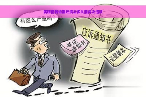 美团借钱逾期还清后多久能再次借款