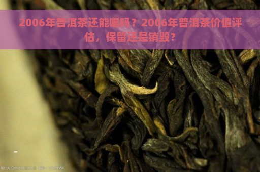 2006年普洱茶还能喝吗？2006年普洱茶价值评估，保留还是销毁？