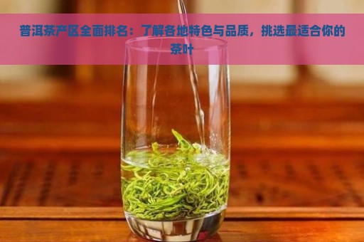 普洱茶产区全面排名：了解各地特色与品质，挑选最适合你的茶叶