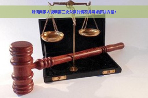 如何向家人说明第二次欠款的情况并寻求解决方案？