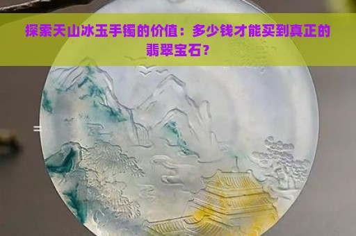 探索天山冰玉手镯的价值：多少钱才能买到真正的翡翠宝石？