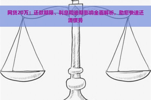 网贷20万：还款期限、利息和逾期影响全面解析，助您快速还清债务