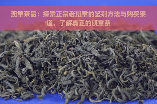 班章茶品：探索正宗老班章的鉴别方法与购买渠道，了解真正的班章茶