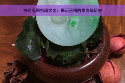 古代玉镯名称大全：揭示玉镯的意义与历史