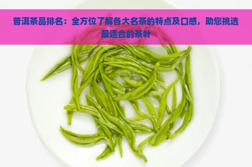 普洱茶品排名：全方位了解各大名茶的特点及口感，助您挑选最适合的茶叶