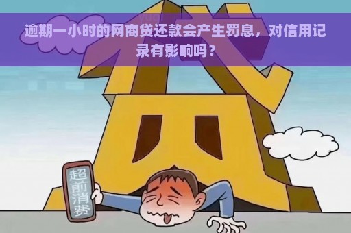 逾期一小时的网商贷还款会产生罚息，对信用记录有影响吗？