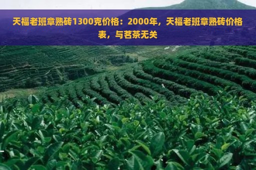 天福老班章熟砖1300克价格：2000年，天福老班章熟砖价格表，与茗茶无关