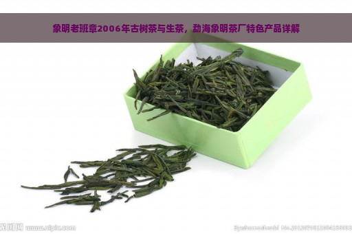 象明老班章2006年古树茶与生茶，勐海象明茶厂特色产品详解