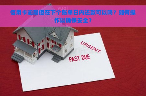 信用卡逾期但在下个账单日内还款可以吗？如何操作以确保安全？