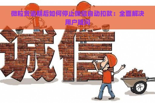 微粒贷逾期后如何停止微信自动扣款：全面解决用户疑问