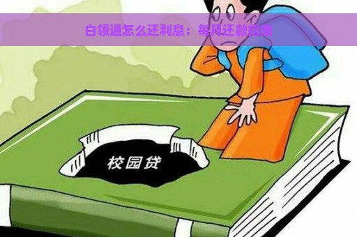 白领通怎么还利息：每月还款指南