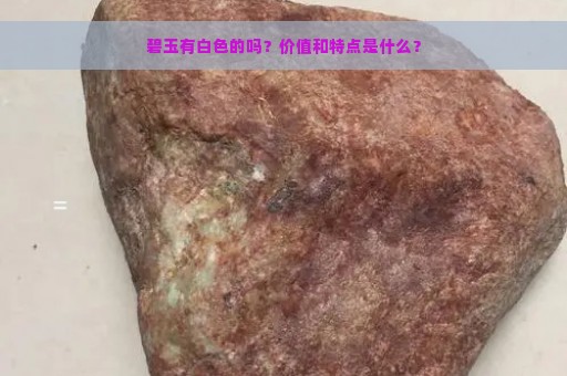 碧玉有白色的吗？价值和特点是什么？