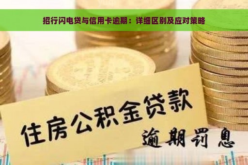 招行闪电贷与信用卡逾期：详细区别及应对策略