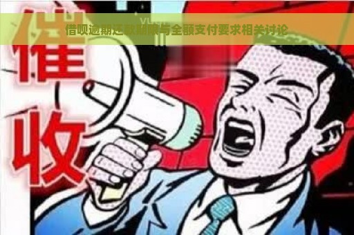 借呗逾期还款期限与全额支付要求相关讨论