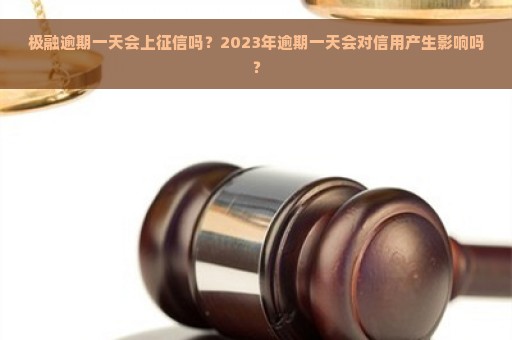 极融逾期一天会上征信吗？2023年逾期一天会对信用产生影响吗？