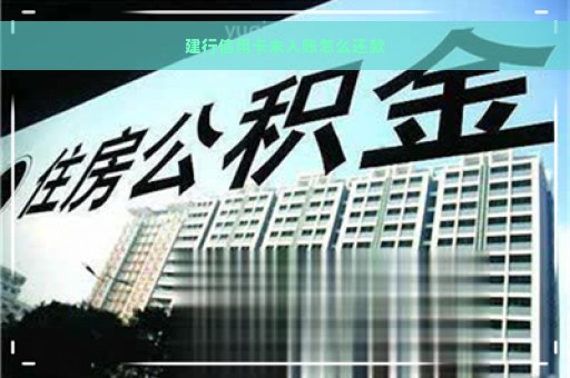 建行信用卡未入账怎么还款