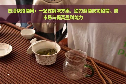 普洱茶招商网：一站式解决方案，助力茶商成功招商、展市场与提高盈利能力