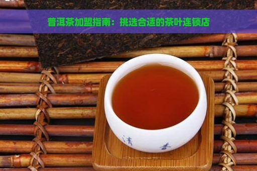 普洱茶加盟指南：挑选合适的茶叶连锁店