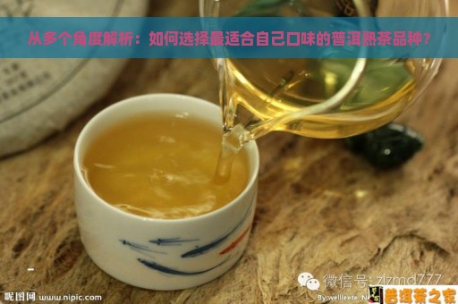 从多个角度解析：如何选择最适合自己口味的普洱熟茶品种？