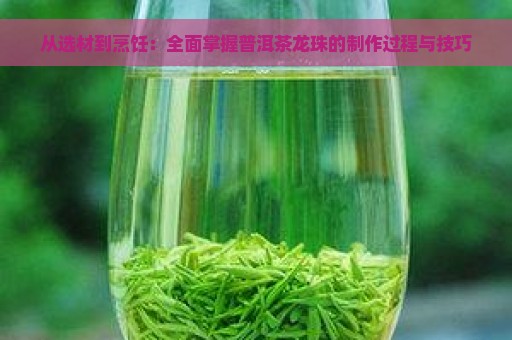 从选材到烹饪：全面掌握普洱茶龙珠的制作过程与技巧