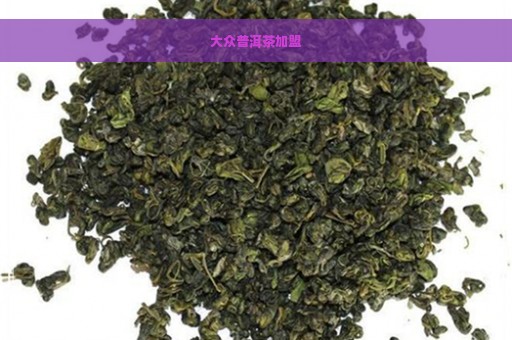 大众普洱茶加盟