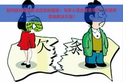 如何应对网贷无法还款的困境：与家人坦白是否可行？有哪些其他解决方案？