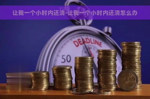 让我一个小时内还清-让我一个小时内还清怎么办