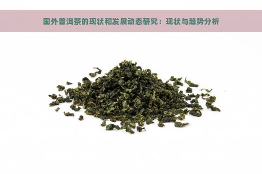 国外普洱茶的现状和发展动态研究：现状与趋势分析