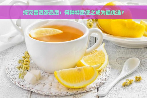 探究普洱茶品质：何种特质使之成为最优选？