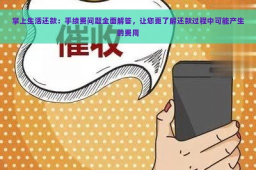 掌上生活还款：手续费问题全面解答，让您更了解还款过程中可能产生的费用