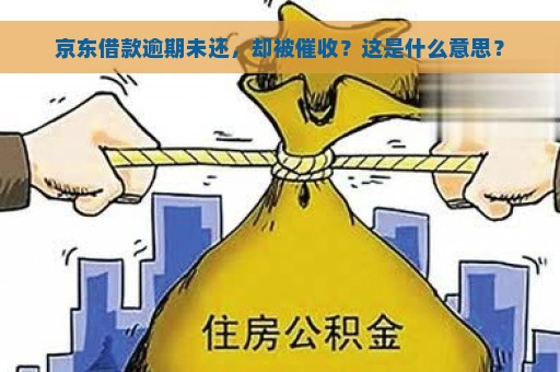 京东借款逾期未还，却被催收？这是什么意思？