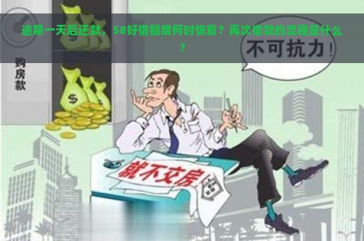 逾期一天后还款，58好借额度何时恢复？再次借款的流程是什么？