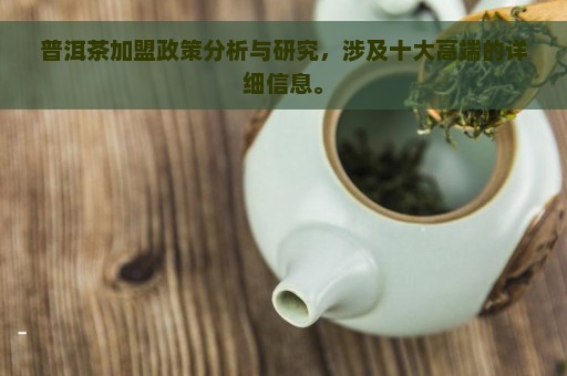 普洱茶加盟政策分析与研究，涉及十大高端的详细信息。