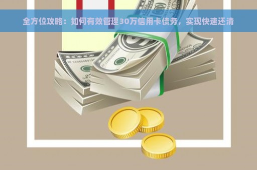 全方位攻略：如何有效管理30万信用卡债务，实现快速还清