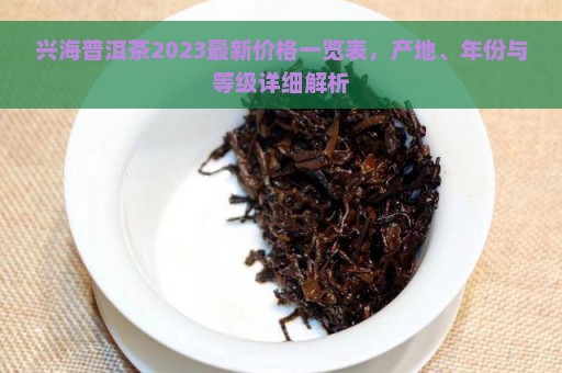 兴海普洱茶2023最新价格一览表，产地、年份与等级详细解析