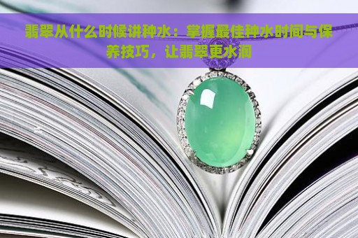 翡翠从什么时候讲种水：掌握最佳种水时间与保养技巧，让翡翠更水润